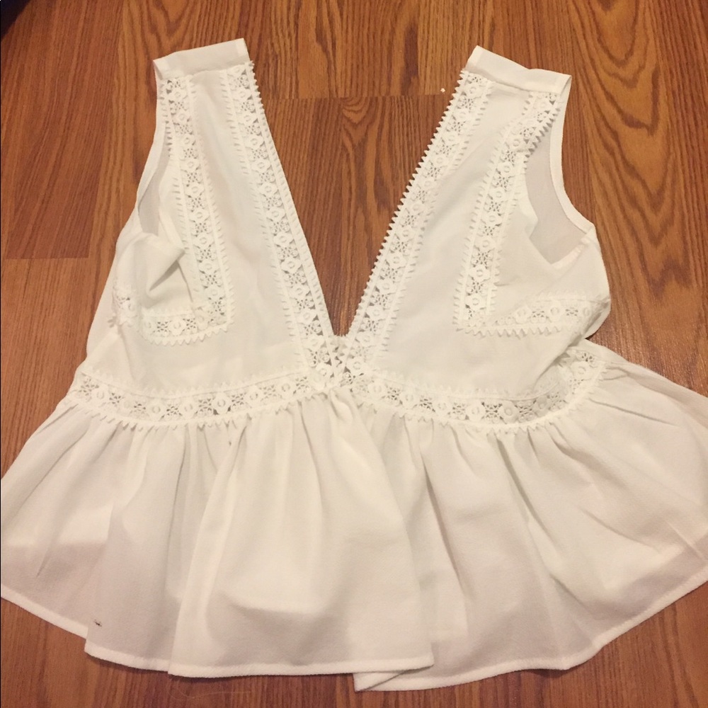 White lace blouse